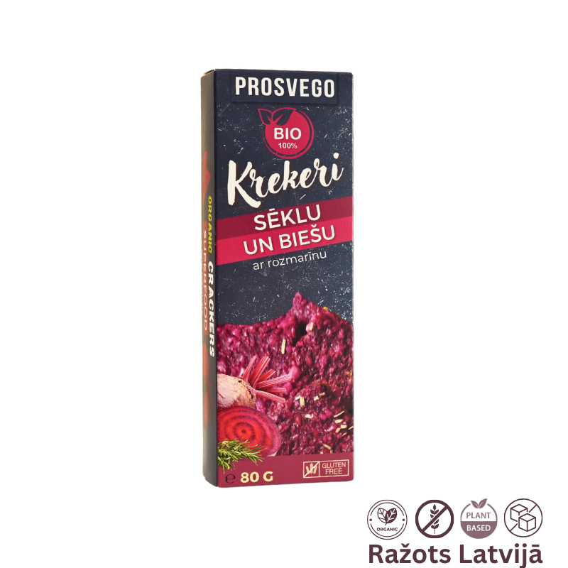 BIO Sēklu un biešu krekeri ar rozmarīnu